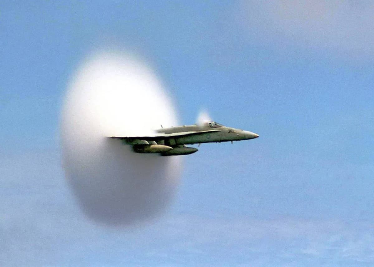 Why does a white cloud form around jets