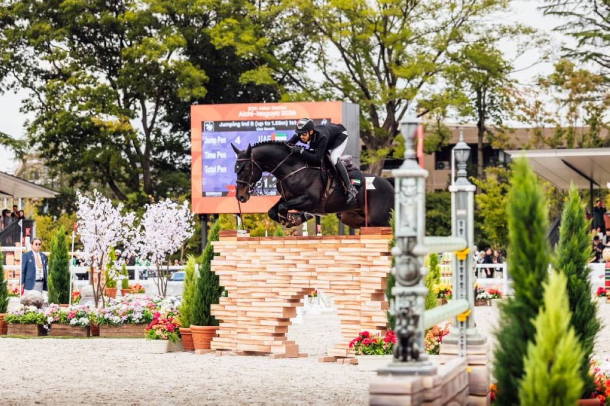Emirati riders reach second round at Asian Games show jumping
