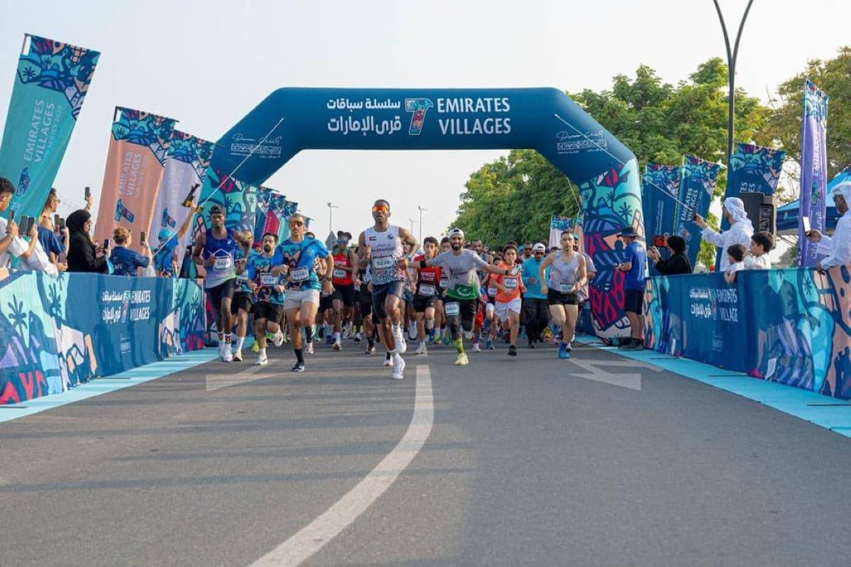 قدفع يفتتح سباقات قرى الإمارات للجري