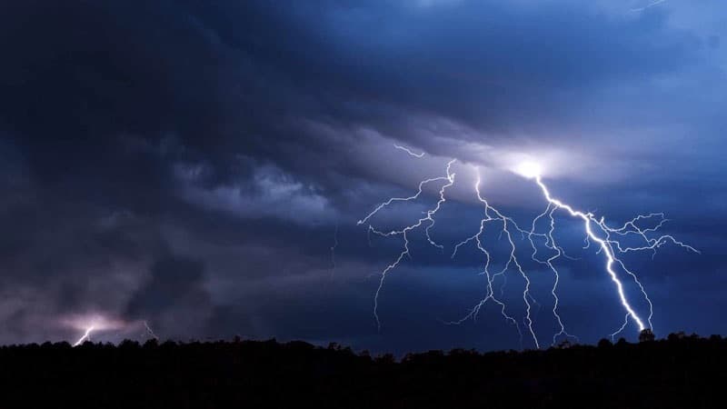 Tonight: Cloud cover and isolated thunderstorms in the north