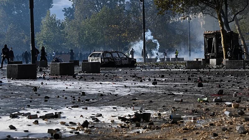 French cities enforce curfew