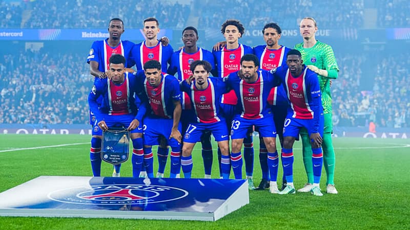 PSG team for Barcelona match