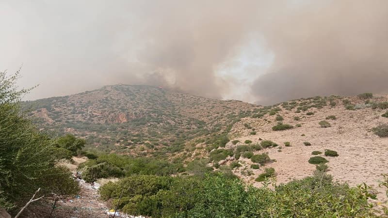 Lightning fire advances toward Kairouan border