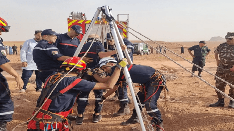 Child Ayoub plunges into narrow well in Algeria