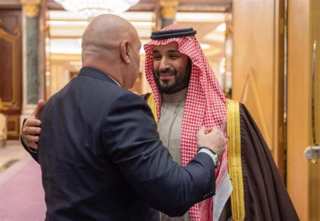Aoun and Saudi Crown Prince meet