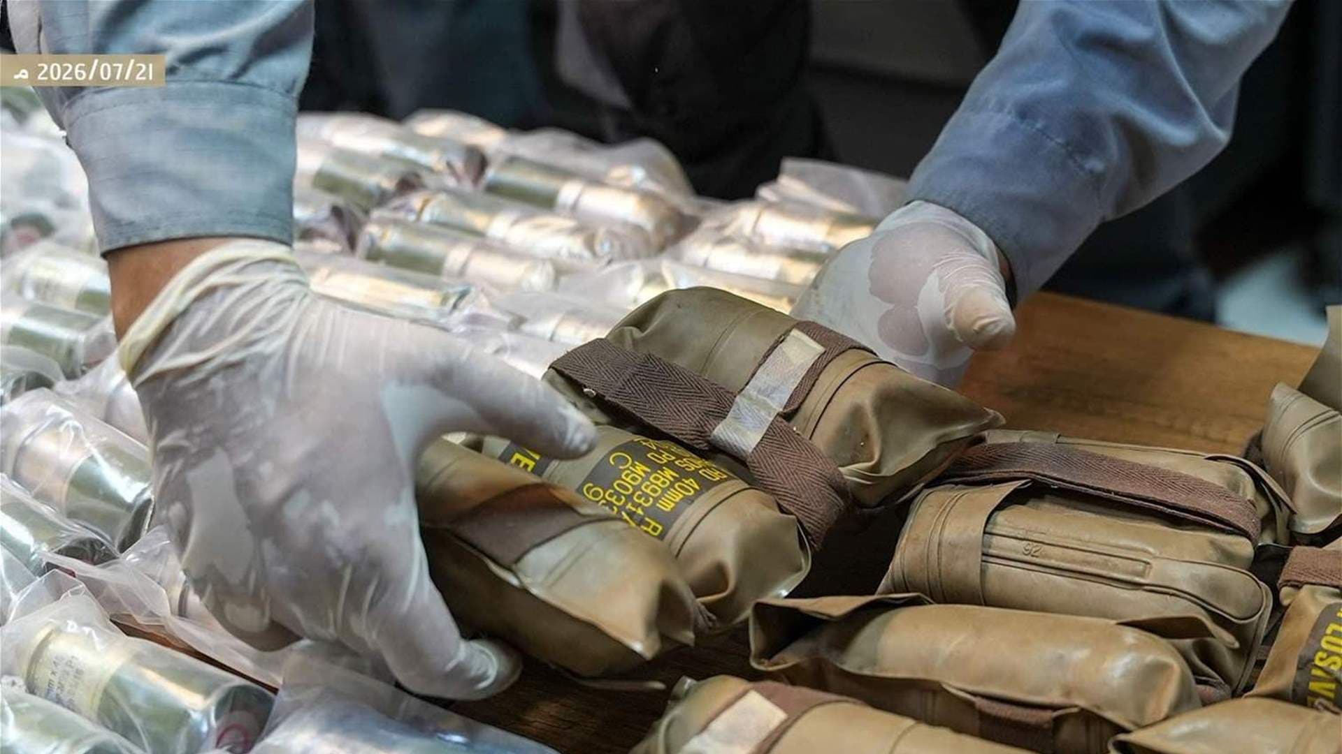 Syrian Customs Confiscate 226 Bombs En Route to Lebanon