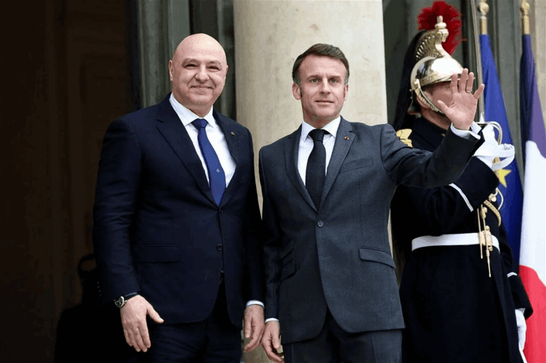 Aoun and Macron talk after Washington visit