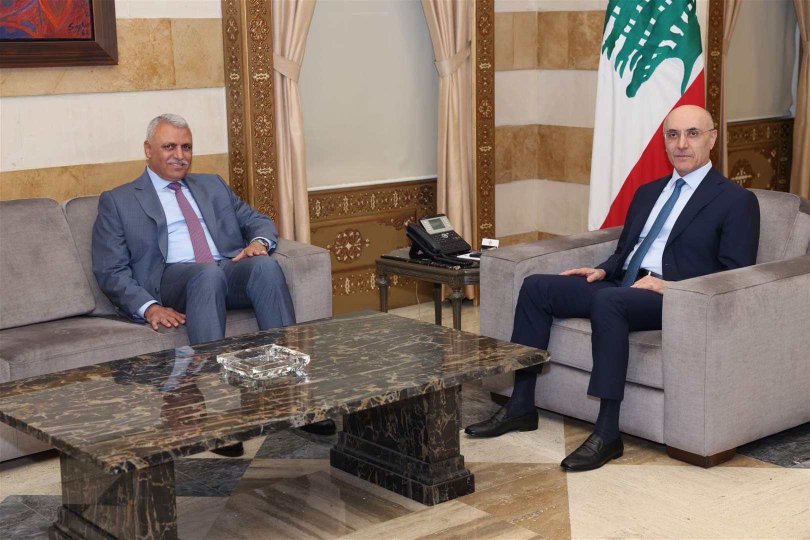 Al-Hajjar and Shuqair Discuss Movement and Security