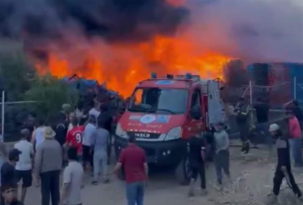 Huge Fire Erupts in Akkar
