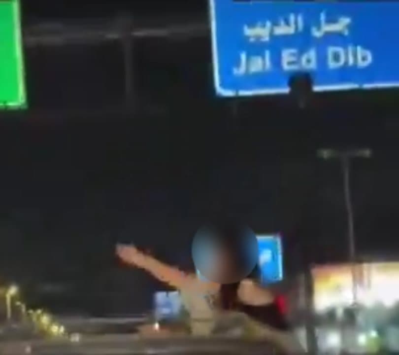 Car window acrobatic display