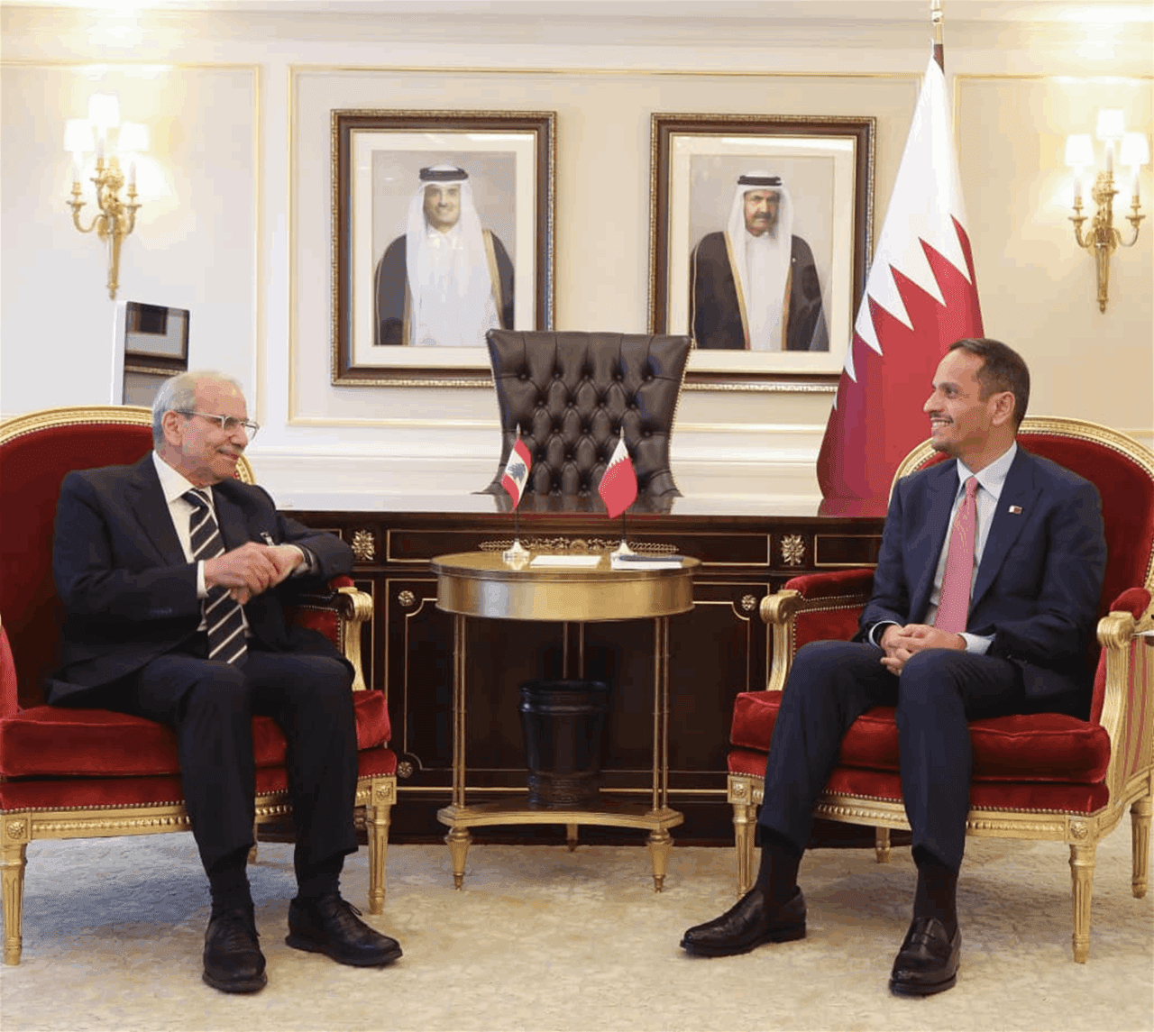 Discussing Qatari support for military and energy sectors