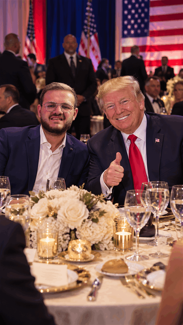 Trump with cash and free offer (video)
