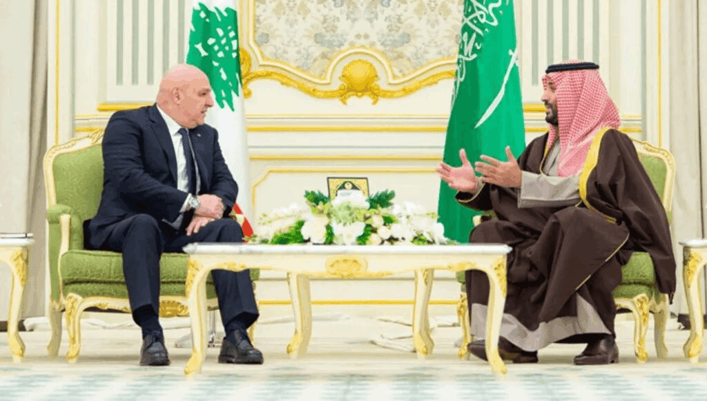 عون يناقش مع ولي العهد السعودية الاعتداءات