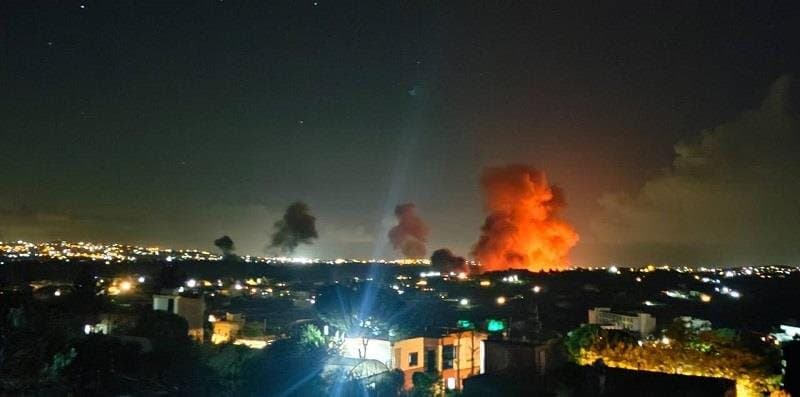 Israeli military escalation in air and ground actions