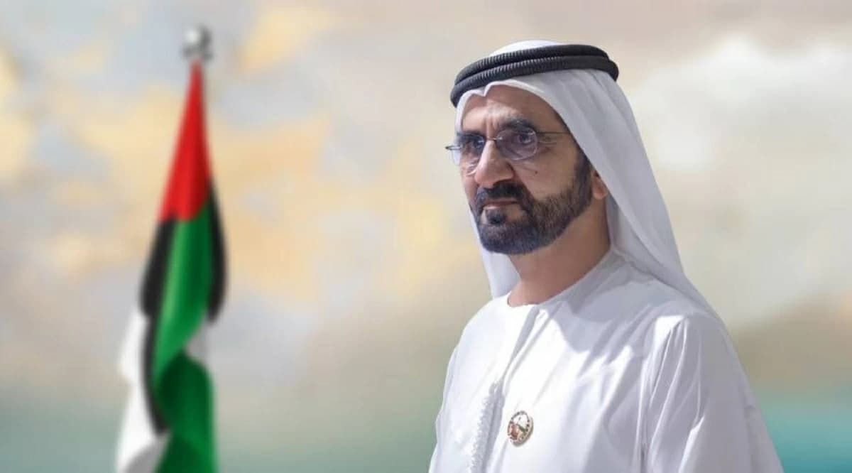 محمد بن راشد يتلقى تعازي أمير قطر في وفاة أحمد بن راشد