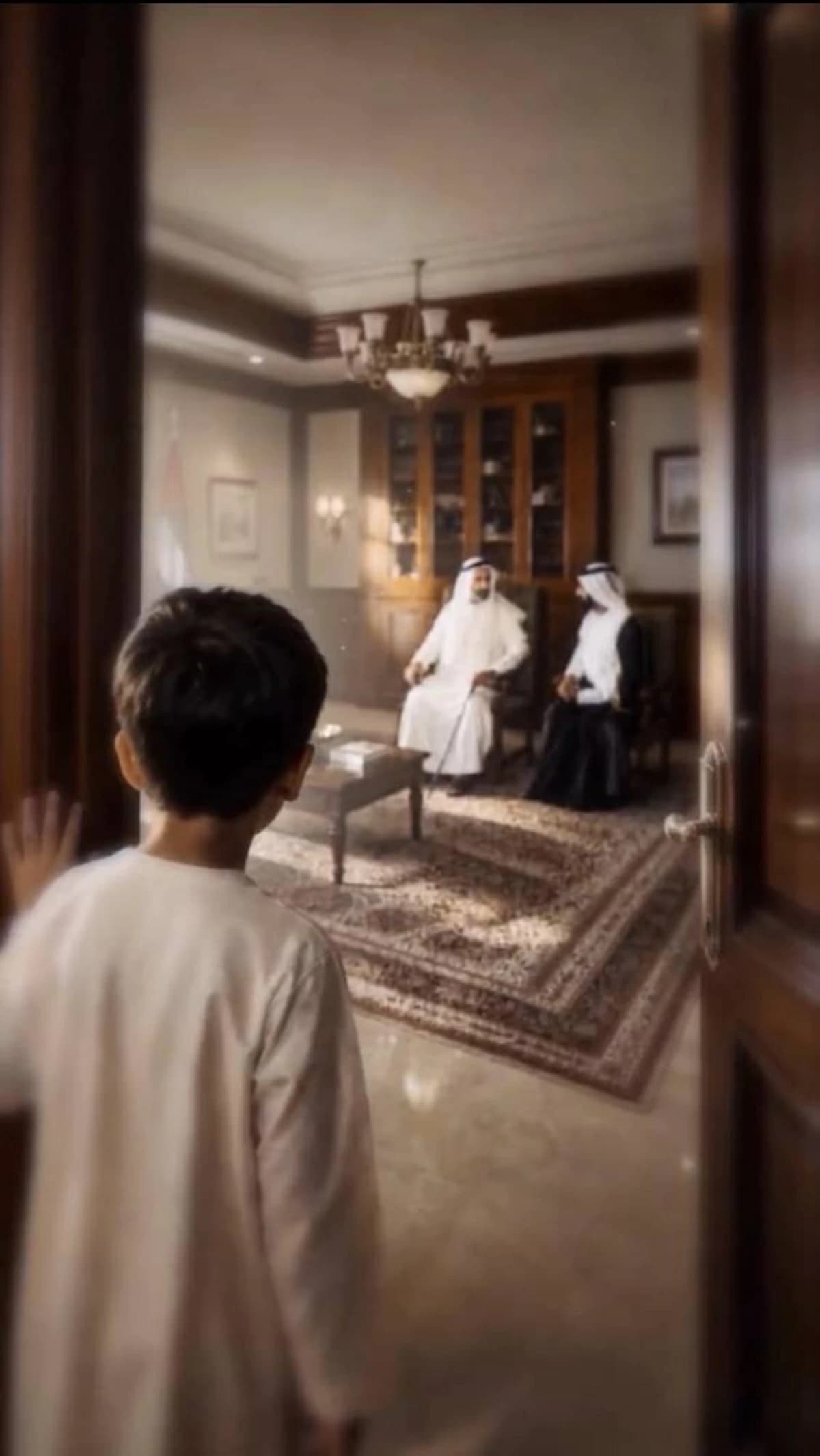 ولي عهد دبي يكرم والده