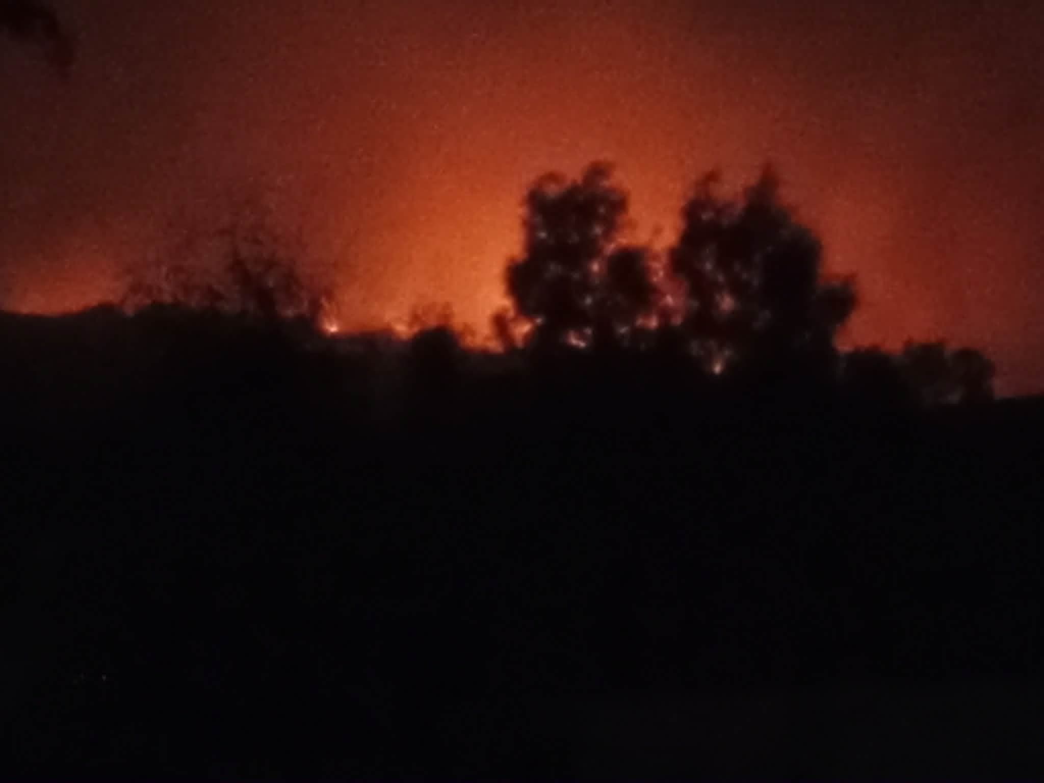 حريق في جبل عيشون بسجنان