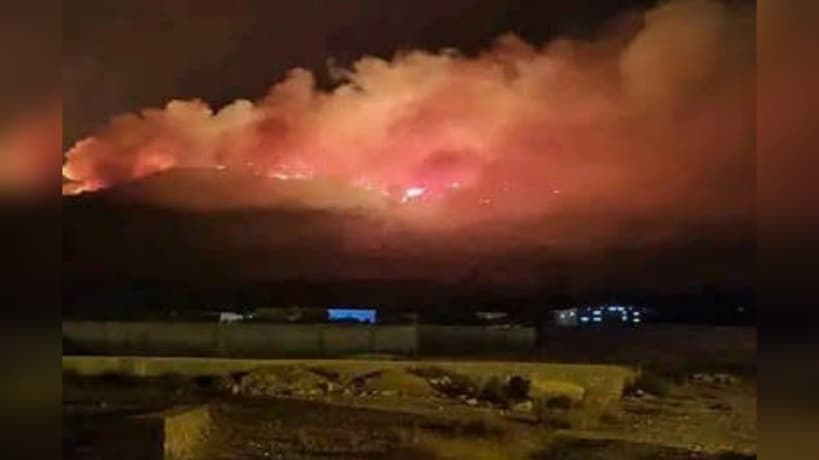 حريق جبل قيطون تحت السيطرة