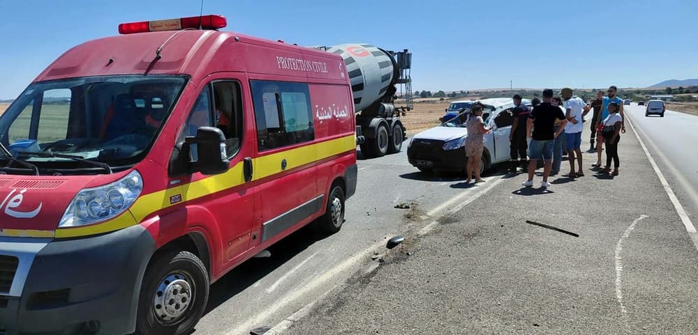 Bizerte: 4 Injured in Truck Crash