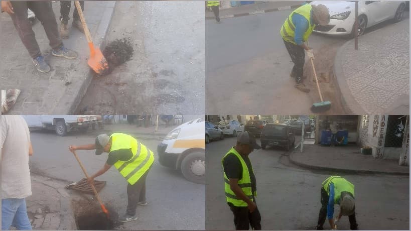 طبرقة تنفذ حملات لتنظيف البالوعات