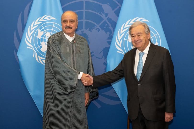 وزير الخارجية يلتقي بالأمين العام للأمم المتحدة