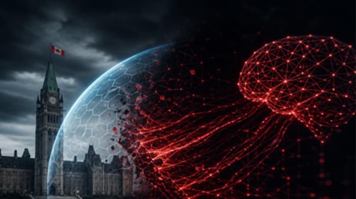 AI targets Canadian government site