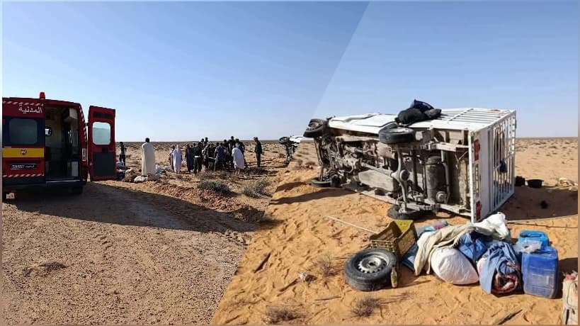 بن قردان.. إصابة 7 جزائريين في حادث سيارة