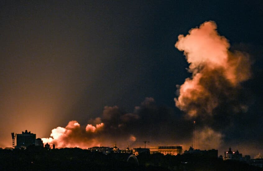 Kyiv hit by explosions after missile alert