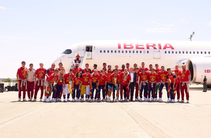 Spanish team celebrated after World Cup win