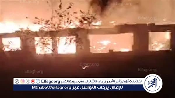 حريق كبير في مزرعة دواجن بالمحلة