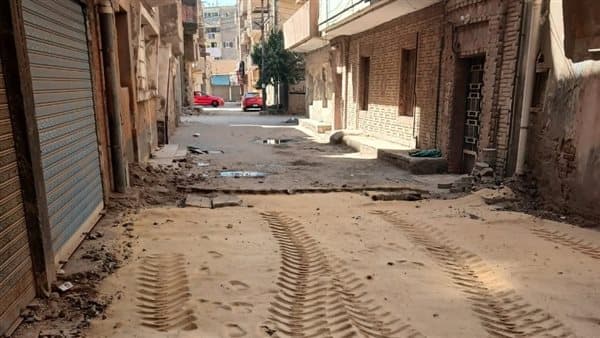 رفع كفاءة بلاط الإنترلوك في البدرشين