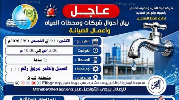 نقص المياه في أدوار العليا بأسيوط الشرقية