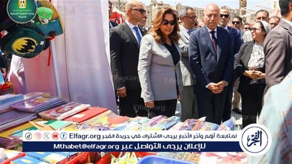 وزيرة التنمية والمحافظة تتفقد بازار القاهرة
