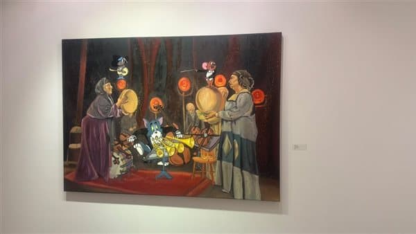 افتتاح معرض نور الجلالي للفولكلور