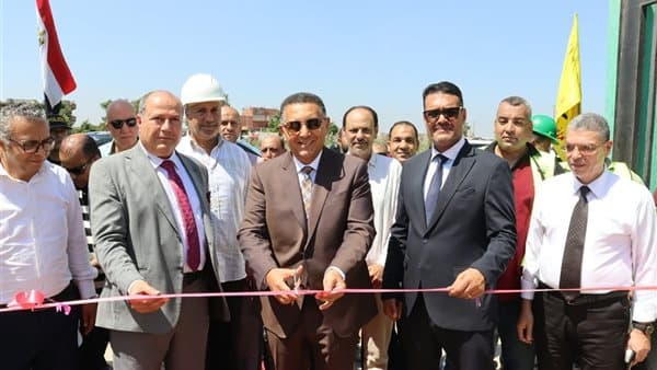 محافظ القليوبية يفتتح محطة صرف بعزبة عليه هانم