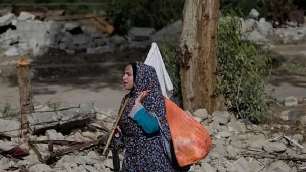 المرأة الفلسطينية تدعم غزة