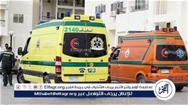 تصادم سيارة نقل وميكروباص يوقع 10 إصابات