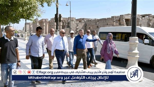 محافظ الأقصر يتفقد أعمال الرصف والتطوير