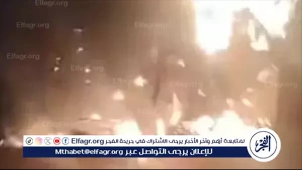 حريق حول قسم الأزبكية والسيطرة تتدخل