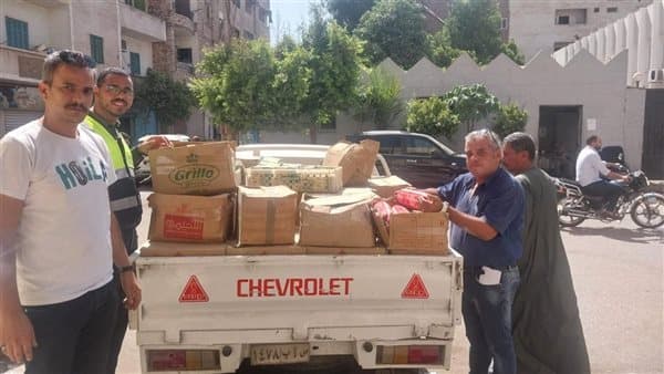 تموين قنا وسلامة الغذاء يضبطان كميات من اللحوم والأجبان في نجع حمادي