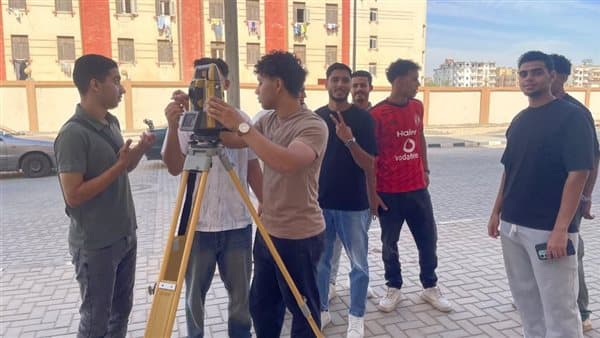 جامعة بني سويف تستأنف تدريبات المساحة