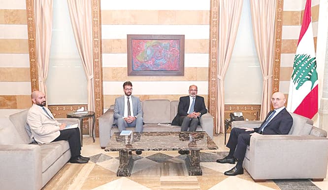 Al-Hajar reviews Beirut development, discusses UN support