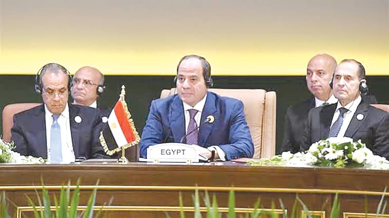 السيسي يتحدث عن حقوق المياه ومعارضة التدخل في أفريقيا