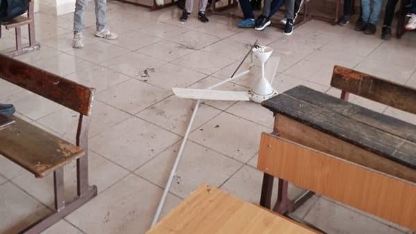 حادث مروحة مدرسة النزهة في القاهرة