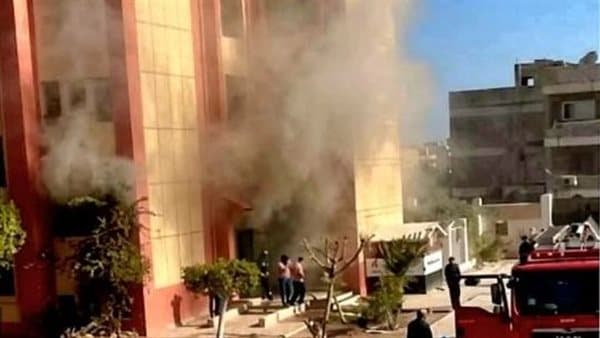 الحماية المدنية تسيطر على حريق في مدرسة بكفر شكر