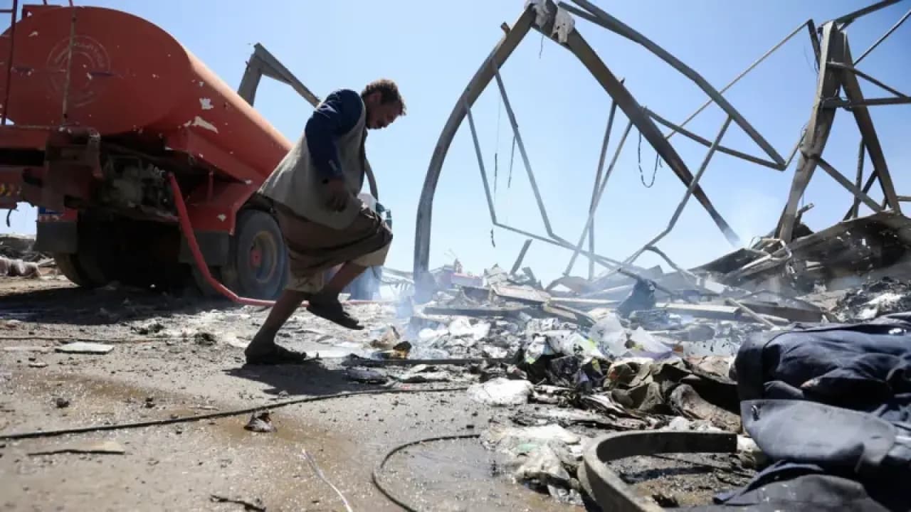 Saudi-led coalition targets Houthis