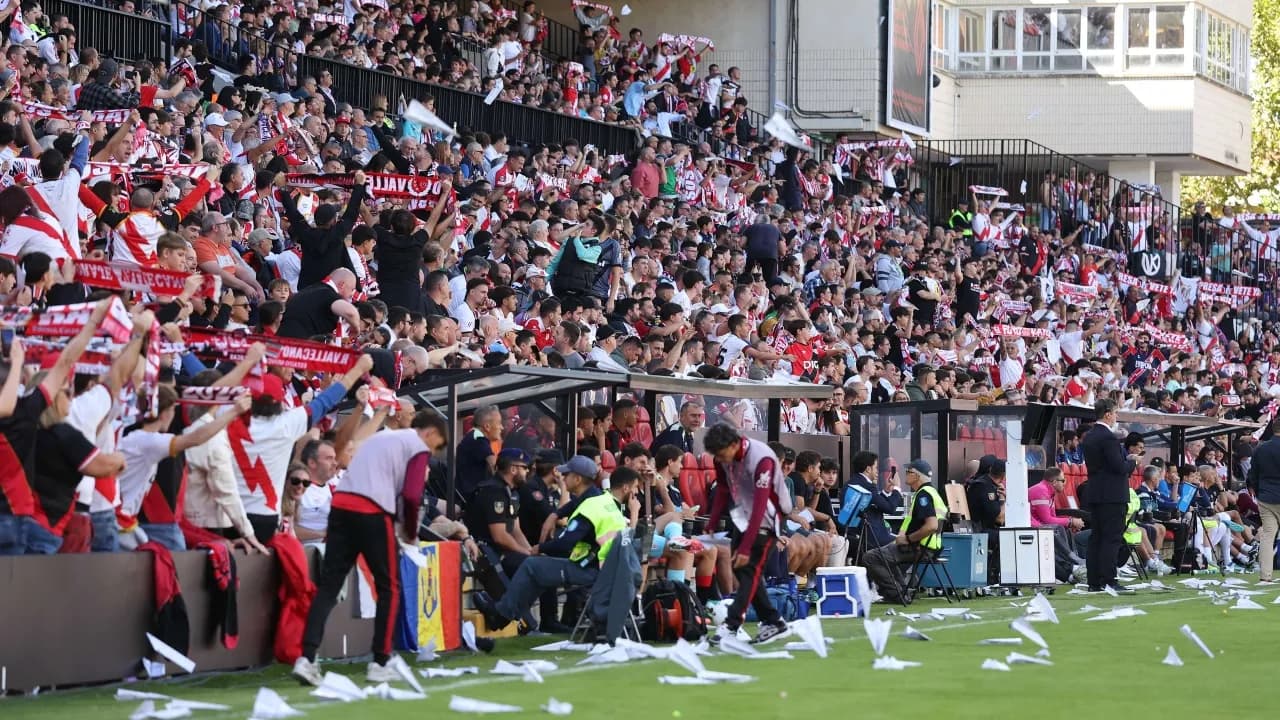 Spanish league match canceled over paper rockets