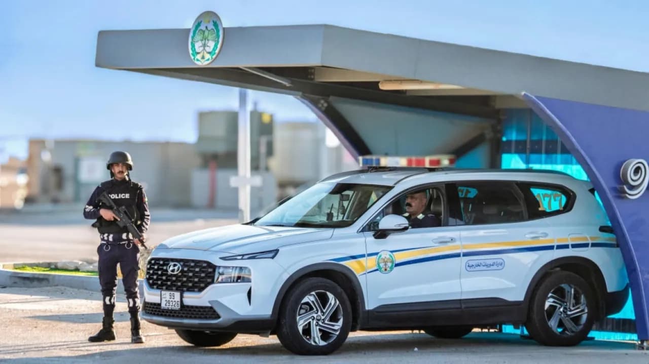 Vehicle at 210 km/h halted on Azraq Road