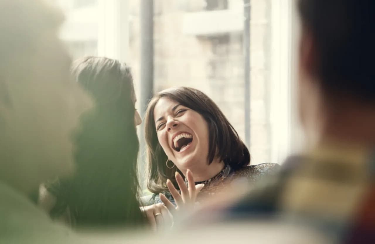 Brain processes during laughter