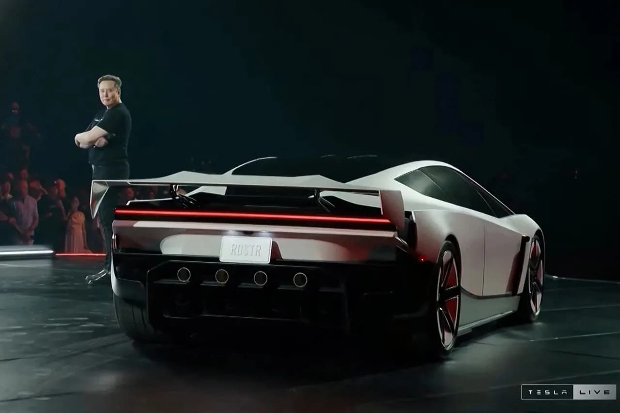 Tesla's upcoming flying car teased